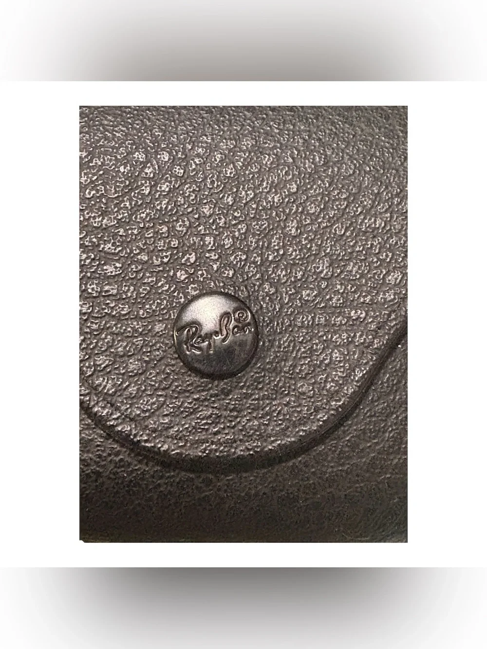 Official Ray-Ban Black Leather Sunglasses Case | Classic Snap Eyewear Pouch